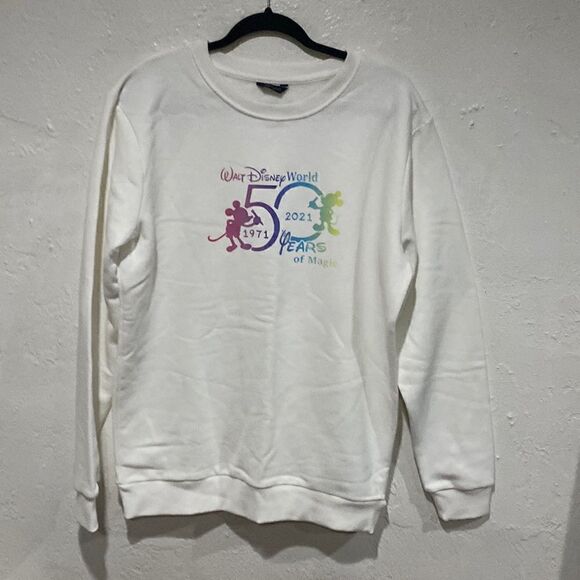 50 years of Disney Mickey Mouse Sweatshirt Mens Large Walt Disney World - Picture 1 of 5
